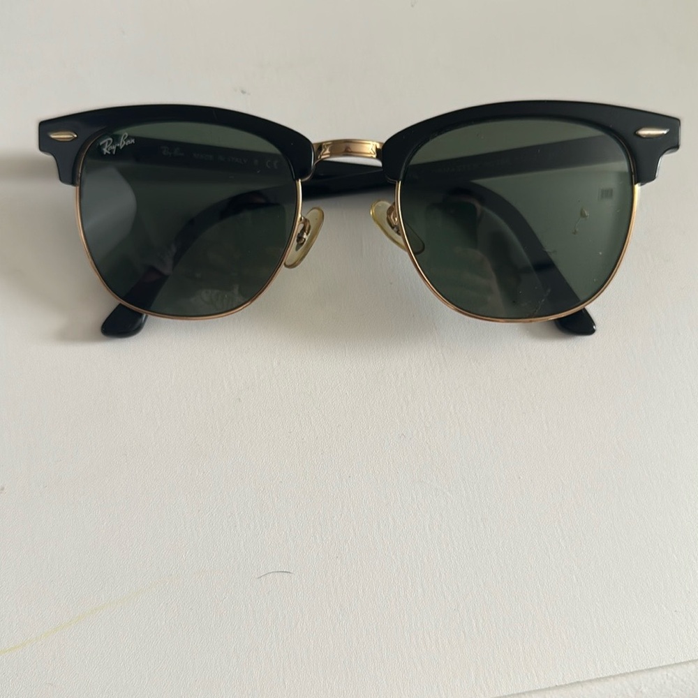 Ray-Ban Black and Gold Sunglasses